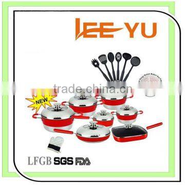 21pcs cookware set pan Frying pan fry pan soup pot