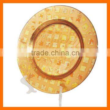 Glass plates whole sales,decorative glass plate