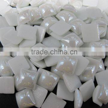 new porcelain product substitute for regular hot fix 4x4mm white color beads for art craft