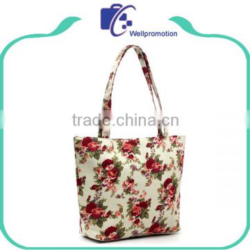 Fashion custom made canvas shopping bags for women