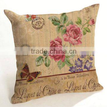 wholesale printing decorative linen pillowcase