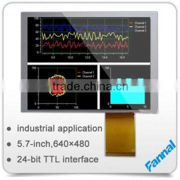 5.7" tft lcd display 640x480 for industrial use