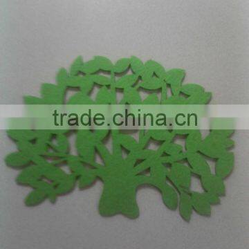 Customized Beautiful Tree Shaped Felt Coaster