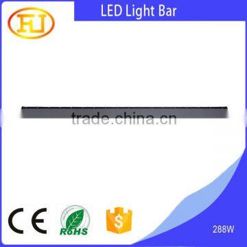 hot sale white color lighting 288w 12 volt led light bar for car