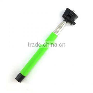 GREEN SELFIE STICK MONOPOD BLUETOOTH CAMERA SHUTTER REMOTE FOR iPHONE SAMSUNG