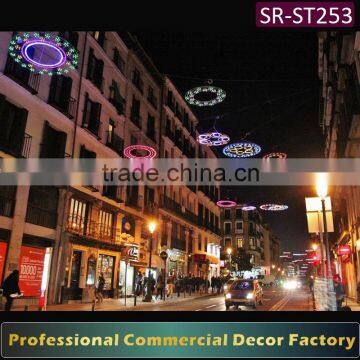 Customize commercial LED cross street decoration holiday theme