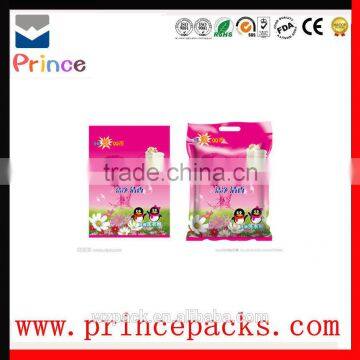 Laminated plastic washing powder packaging bag