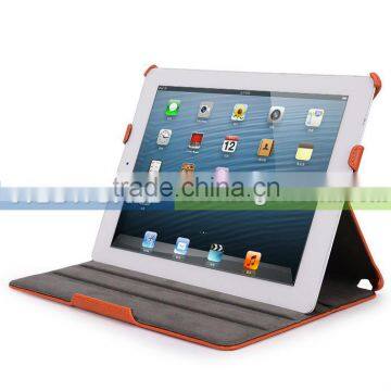 Form-fit Design Leather Case With Stand For Apple iPad 3 & iPad 4