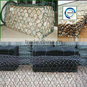 Chicken Wire Mesh pvc coated Stone Gabion Box