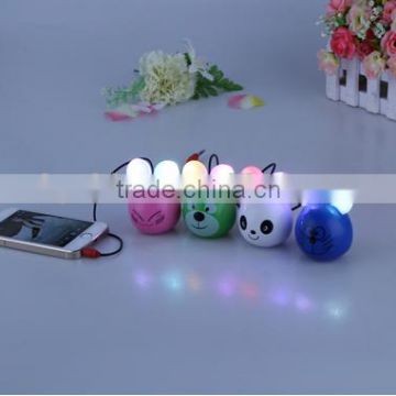 2015 hot selling buletooth speaker with 7 colour LED buletooth speaker SY-009B MINI speakers charging 180mAh speaker