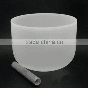 Frosted Chakra Crystal Singing Bowl photo-2
