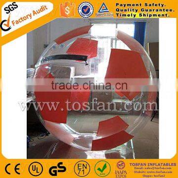 red soccer water ball inflatable beach ball TW116
