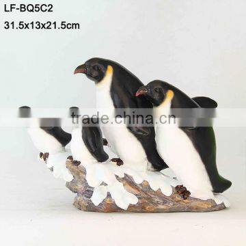 Garden resin penguin statues for sale