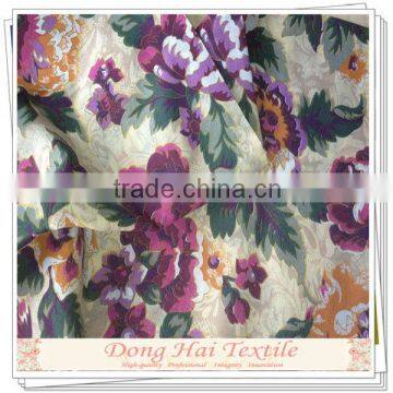 Cotton rose print fabric flower