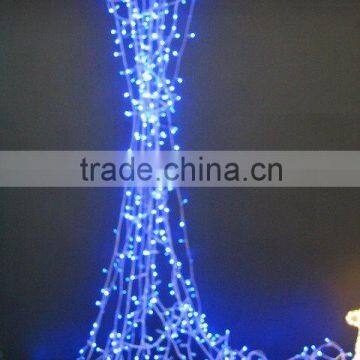 LED curtain light blue interconnecting