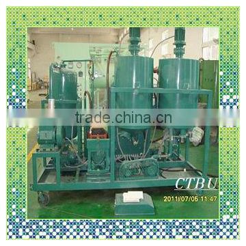 TRUE black waste motor oil recycling machine with yellow color result