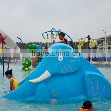 Water play equipments kids elephant slide