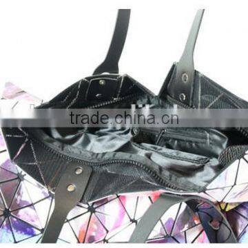 All-over Print Diamond Check Tote Bag, 2016 Newest Lady Shopping Bag photo-5