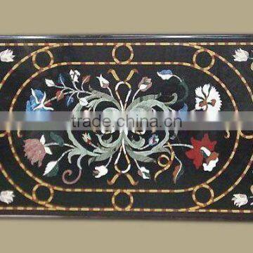 Inlay Marble Table Top , Marble Inlay Dining Table