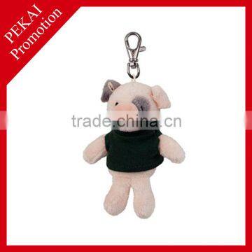 Cute custom plush animal keychain, keyring