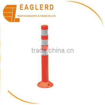 750mm road safety flexible orange warning post