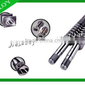 JINSHENG/Conical twin screw extruder suppliers/screw and barrel for extruder