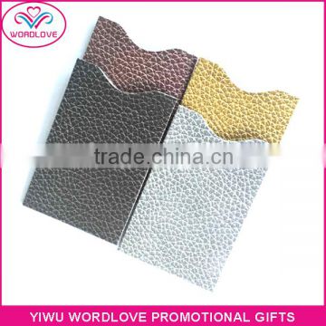 Factory Wholesale Leather Look Visa Card RFID Blocking Sleeves