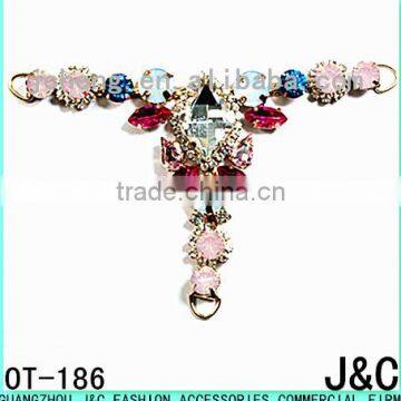 New Arrival Colorful Fashion Jeweled Rhinestone Lady Shoe Accessories photo-1