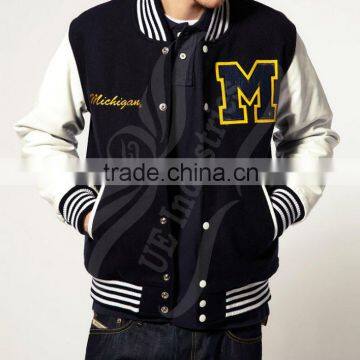 UEI-VJ-3545 bomber jacket , baseball jacket , school varsity jacket , college varsity jacket , wool body jacket, custom jacket