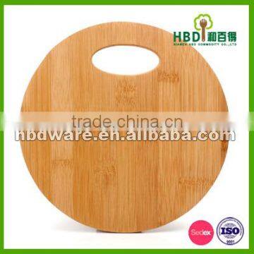 Round Bamboo Chopping Board With Handle