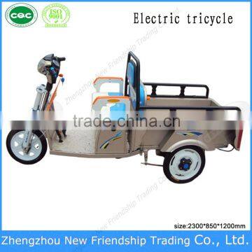 Street legal ce approved electric utility tricycle