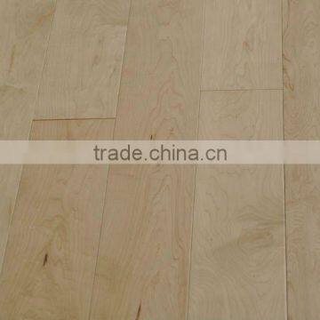 Wide Plank Smooth Maple Radiant Heat Wood Flooring Solid