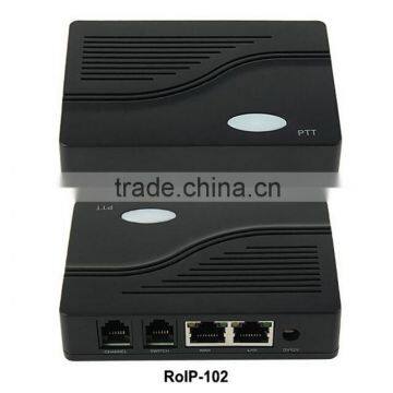 2016 RoIP102 for voice communication between voip,radio and gsm network,RoIP with One PTT Port Cross Network Gateway