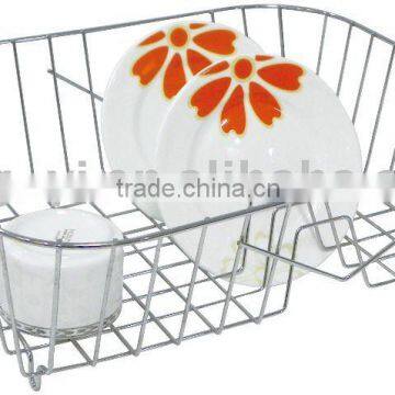 chrome plated kitchen dish drainer