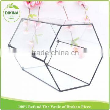 Metal Decoration Vintage Gift Christmas France Cabinet & Pet Display Cages Black Tall Vase, Home Stained Glass House Container photo-3