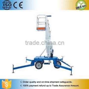 good quality 8 meter 0.1ton single post aluminium alloy lifter