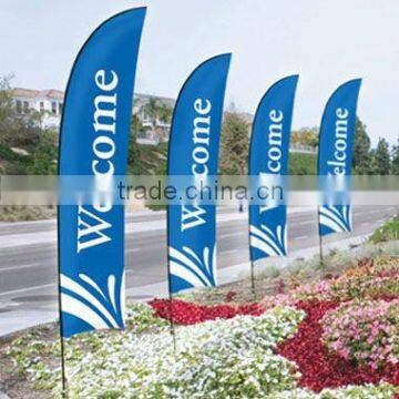 2016 hot sales outdoor advertising flag banner event roadside flag banner