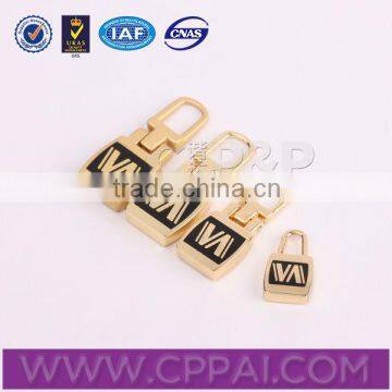 Gold plating small sale zipper slider for clothing