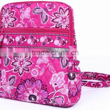 Quilted Cotton Unique Fabric Fancy Backpacks School Bags Backpack For Girls