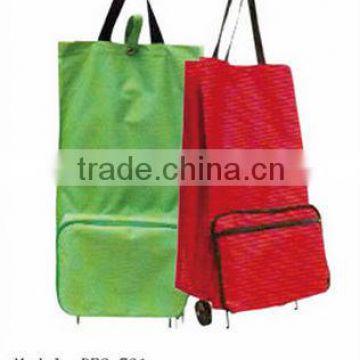 Folding shopping trolley bags