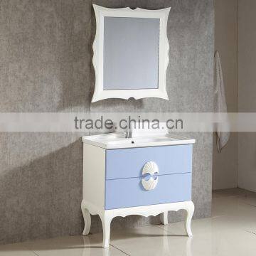 1073 Classic floor bathroom mirror cabinet