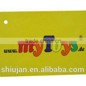 Printed Paper Hangtag for Garment