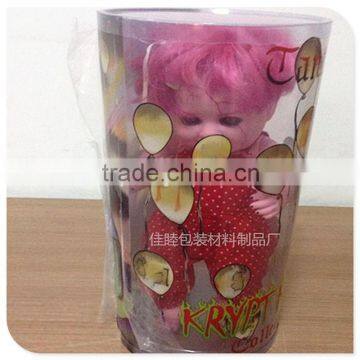 Cylinde packing for perfumes, cosmetics sets, make ups, and all cosmetics accessories, plush