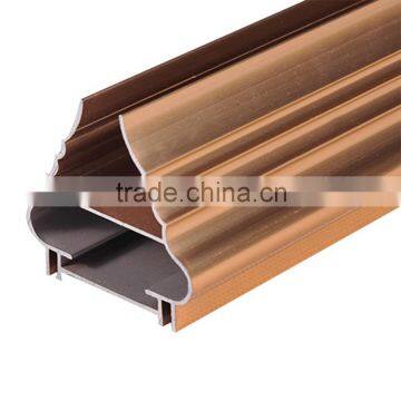 custom aluminium profile for window of wood grain