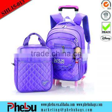Beautiful kid children school backpack & School trolley backpack(SHL15-012)