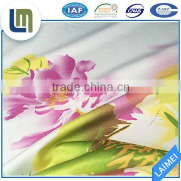 Best Comfort 100% polyester satin silk charmeuse bedding fabric hometextile