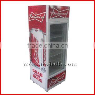 190L Refrigerated Show case, Upright Showcase Display, Cooler Display Cabinet,