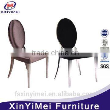 flocking stainless steel resturant chair for wholesales