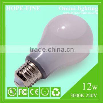 Unique 360 Degree Cooled LED Bulb 12W With CE ROHS EPR UL Certification