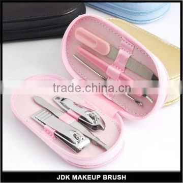 Travel Portable 6pcs Manicure Pedicure Set for Girls with PU Leather Pouch